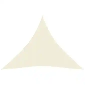 Bricorama vidaXL Voile d'ombrage 160 g/m² Crème 4,5x4,5x4,5 m PEHD offre
