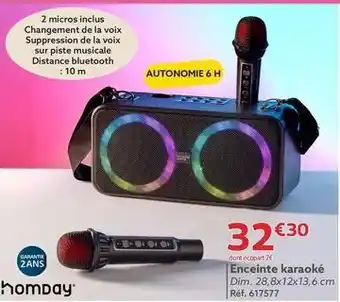 Gifi Homday - enceinte karaoké offre