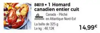 Thiriet 1 Homard canadien entier cuit offre