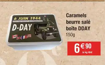 Cora x Carrefour Caramels beurre salé boîte DDAY offre