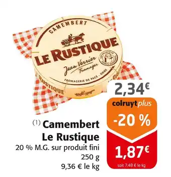 Colruyt Le Rustique Camembert offre