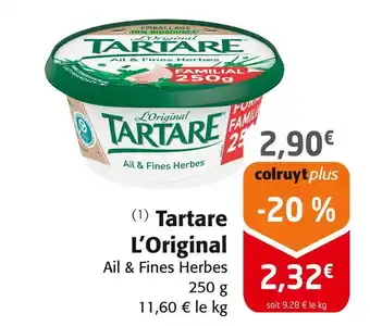 Colruyt Tartare Tartare L’Original offre