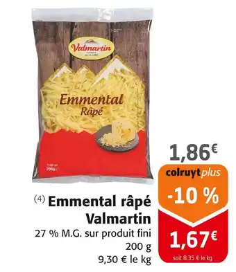 Valmartin Emmental râpé