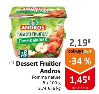 Colruyt Andros Dessert Fruitier offre