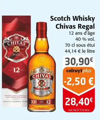 Colruyt Chivas Regal Scotch Whisky offre