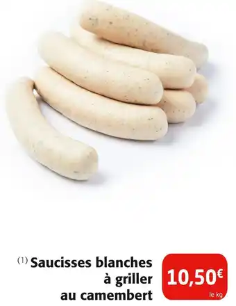 Colruyt Saucisses blanches à griller au camembert offre