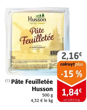 Colruyt Husson Pâte Feuilletée offre