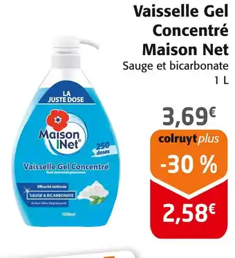 Colruyt Maison Net Vaisselle Gel Concentré offre