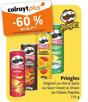 Colruyt Pringles -60 % sur le 2ème Pringles offre