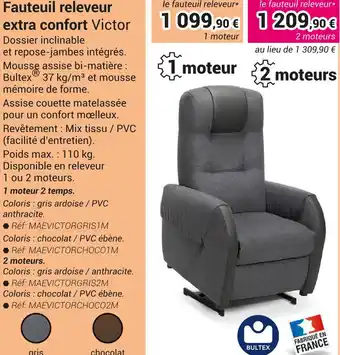 Fauteuil releveur extra confort Victor