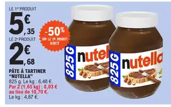 E.Leclerc PÂTE À TARTINER "NUTELLA" offre