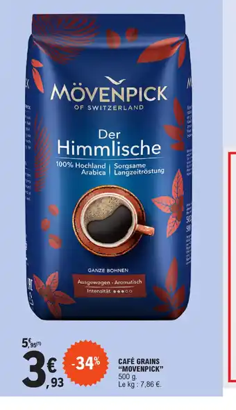 E.Leclerc CAFÉ GRAINS "MOVENPICK offre