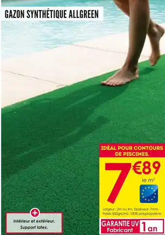Décor Discount GAZON SYNTHÉTIQUE ALLGREEN offre
