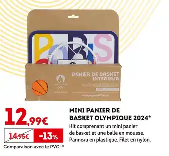 MINI PANIER DE BASKET OLYMPIQUE 2024