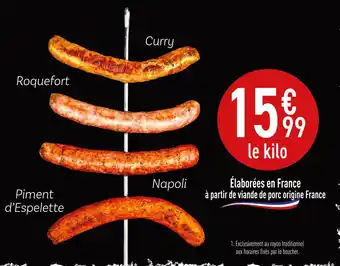 Carrefour DES CHIPOLATAS POUR TOUS LES GOÛTS ! offre