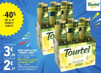 E.Leclerc BIÈRE SANS ALCOOL "TOURTEL TWIST" offre