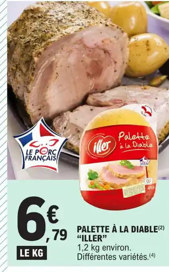 E.Leclerc PALETTE À LA DIABLE ILLER" offre