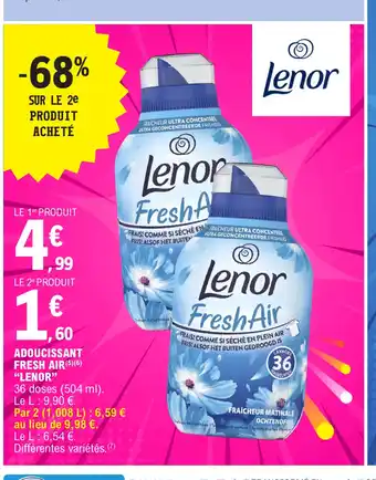 E.Leclerc ADOUCISSANT FRESH AIR offre