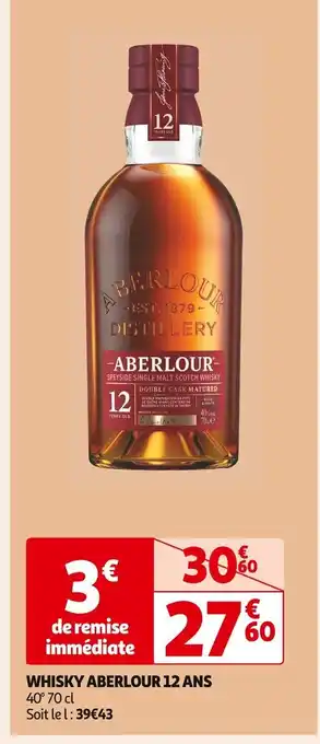 WHISKY ABERLOUR 12 ANS