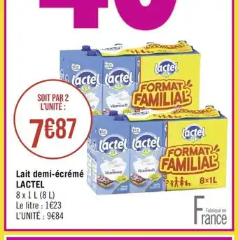 Lait demi-écrémé LACTEL
