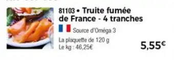 Truite fumée de France - 4 tranches