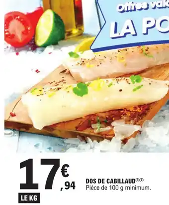 E.Leclerc DOS DE CABILLAUD (5)(7) offre