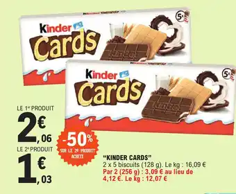 E.Leclerc "KINDER CARDS" offre