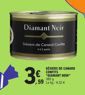 E.Leclerc GÉSIERS DE CANARD CONFITS "DIAMANT NOIR" offre