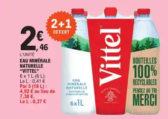 E.Leclerc EAU MINÉRALE NATURELLE "VITTEL" offre