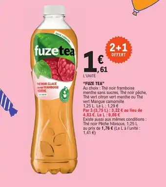 E.Leclerc "FUZE TEA" offre