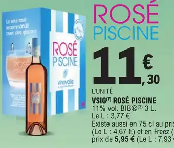 E.Leclerc VSIG(7) ROSÉ PISCINE offre
