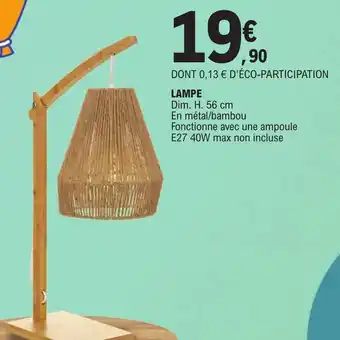 E.Leclerc LAMPE offre