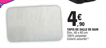 E.Leclerc TAPIS DE SALLE DE BAIN offre