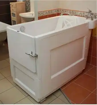 Bricorama Baignoire à porte ROSALIE 130x68x90 cm offre