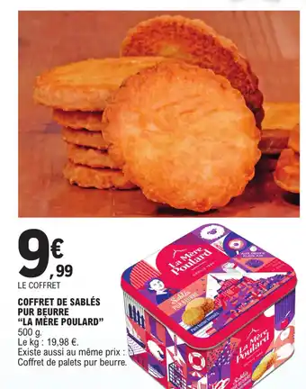 E.Leclerc COFFRET DE SABLÉS "LA MÈRE POULARD" 500 g. offre
