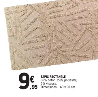 E.Leclerc TAPIS RECTANGLE offre