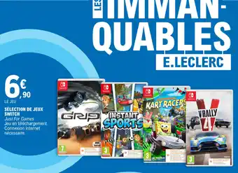 E.Leclerc SÉLECTION DE JEUX SWITCH offre