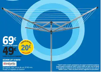 E.Leclerc SÉCHOIR LIFT O MATIC offre