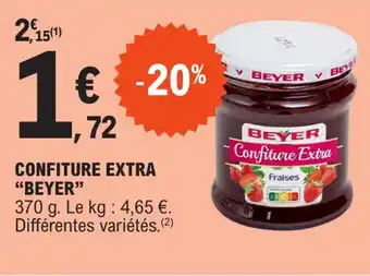 E.Leclerc CONFITURE EXTRA "BEYER" offre