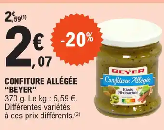 E.Leclerc CONFITURE ALLÉGÉE "BEYER" offre