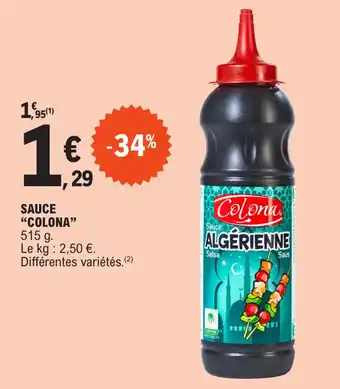 E.Leclerc SAUCE "COLONA" offre