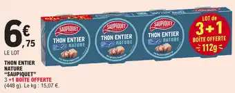 E.Leclerc THON ENTIER NATURE "SAUPIQUET" offre