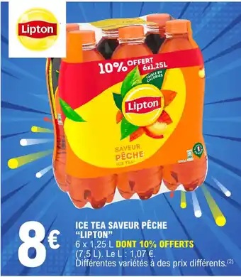 E.Leclerc ICE TEA SAVEUR PÊCHE "LIPTON" offre