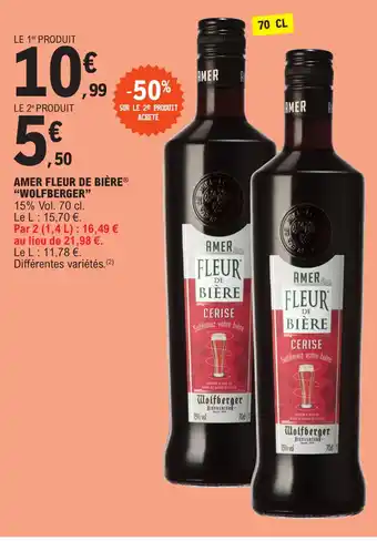 E.Leclerc AMER FLEUR DE BIÈRE® "WOLFBERGER" offre