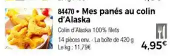 Mes panés au colin d'Alaska