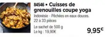 Thiriet Cuisses de grenouilles coupe yoga offre