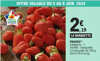 E.Leclerc FRAISES (2) Catégorie : 1. offre