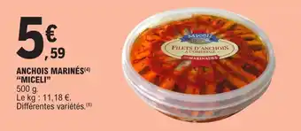 E.Leclerc ANCHOIS MARINÉS(4) "MICELI" offre