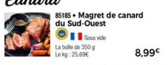 Thiriet Magret de canard du Sud-Oeust offre