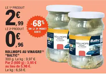 E.Leclerc ROLLMOPS AU VINAIGRE (3) "BALTIC" offre